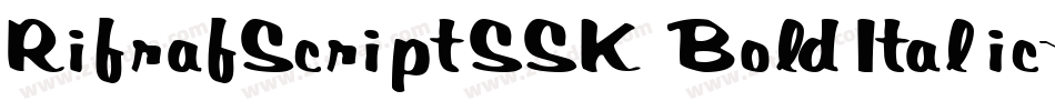 RifrafScriptSSK BoldItalic字体转换